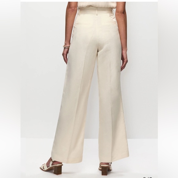 MELANIE LYNE NWT Linnen Blend Pants. Size 2 - Picture 8 of 8
